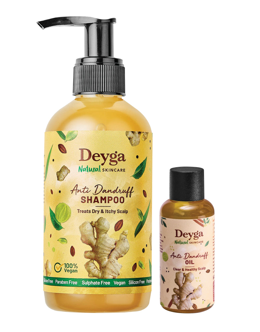 Deyga Intensive Scalp Repair Anti Dandruff Shampoo 220ml and Dandruff Oil 50ml